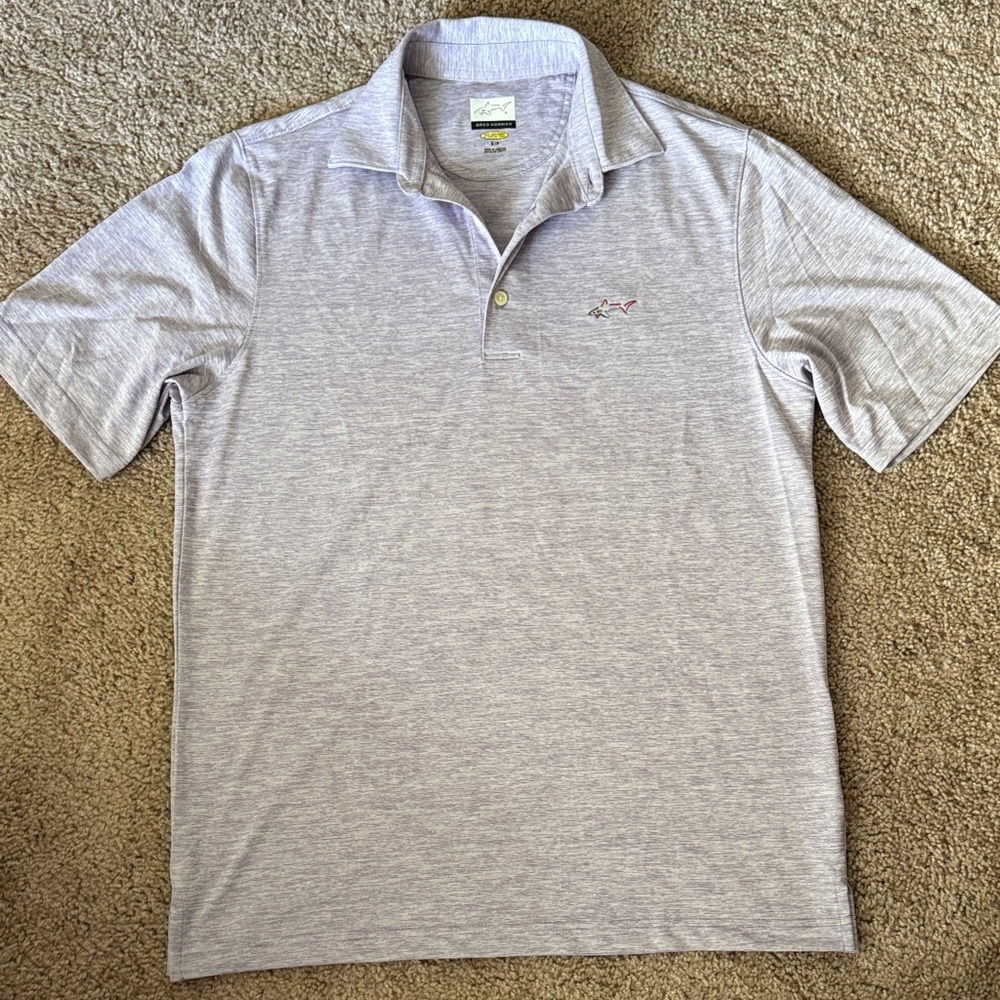 Greg Norman Collection Light Gray Polo Shirt